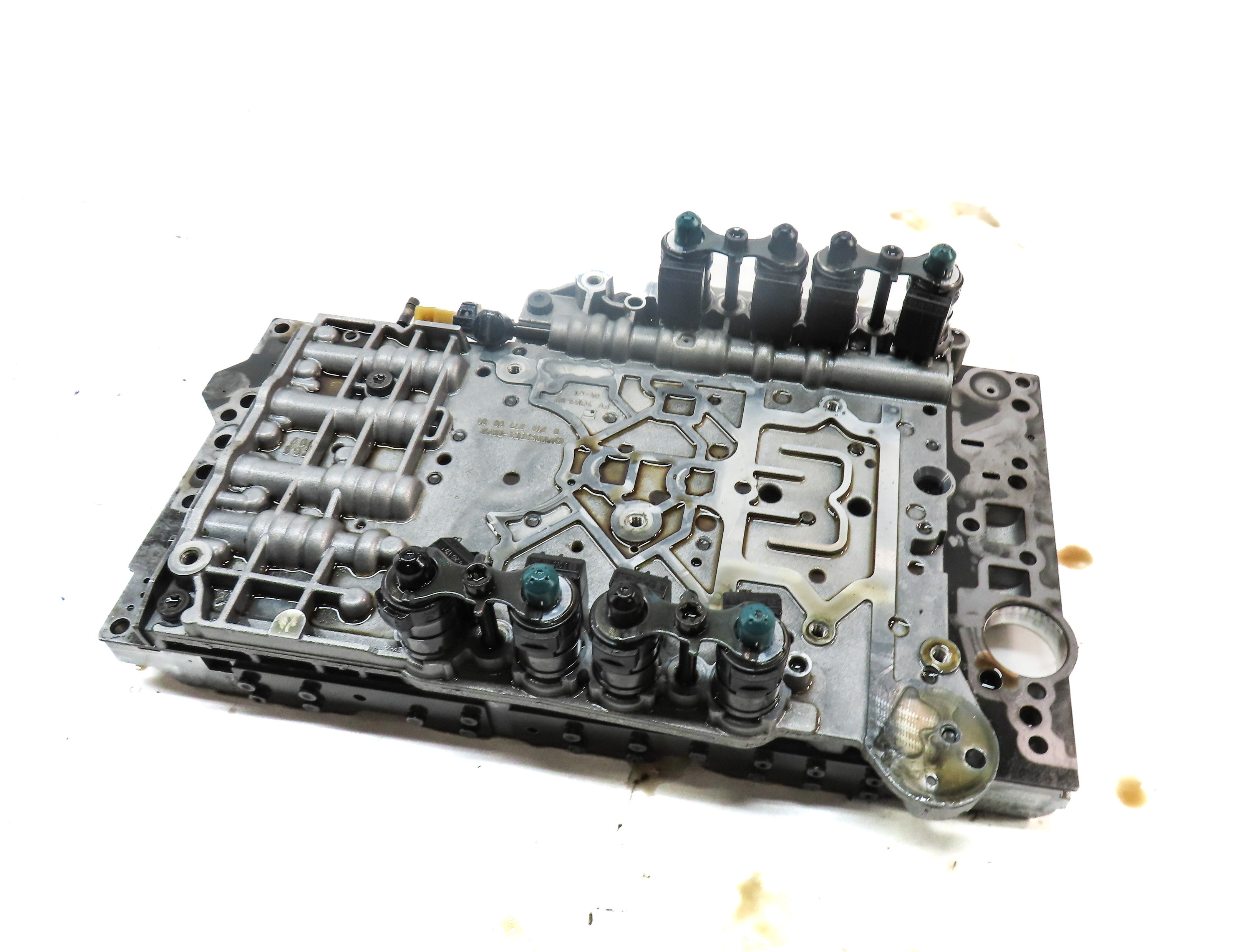 2013 MERCEDES GL450 GL550 ML550 (W166 X166) 722.9 TRANSMISSION VALVE BODY BLOCK — exact item pictured
